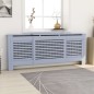 vidaXL Cubierta para radiador MDF gris 205 cm vidaXL Cubierta para radiador MDF gris 205 cm