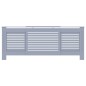 vidaXL Cubierta para radiador MDF gris 205 cm vidaXL Cubierta para radiador MDF gris 205 cm
