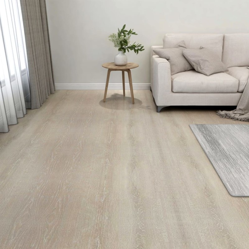 vidaXL Tarimas autoadhesivas 20 unidades PVC 1,86 m² beige vidaXL Tarimas autoadhesivas 20 unidades PVC 1,86 m² beige