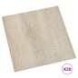 vidaXL Tarimas autoadhesivas 20 unidades PVC 1,86 m² beige vidaXL Tarimas autoadhesivas 20 unidades PVC 1,86 m² beige