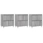 vidaXL Aparadores 3 uds madera contrachapada gris Sonoma vidaXL Aparadores 3 uds madera contrachapada gris Sonoma