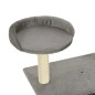 vidaXL Rascador para gatos con postes rascadores de sisal 95 cm gris