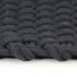 vidaXL Alfombra rectangular algodón antracita 180x250 cm vidaXL Alfombra rectangular algodón antracita 180x250 cm