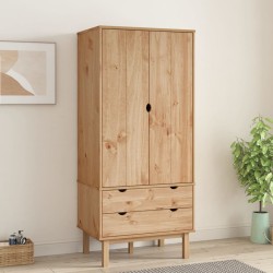vidaXL Armario OTTA madera maciza pino 76,5x53x172 cm