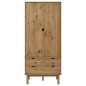vidaXL Armario OTTA madera maciza pino 76,5x53x172 cm vidaXL Armario OTTA madera maciza pino 76,5x53x172 cm