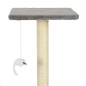 vidaXL Rascador para gatos con postes rascadores de sisal 95 cm gris