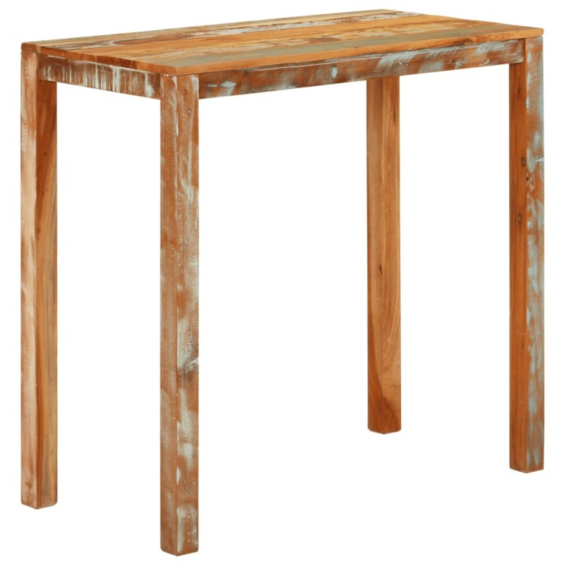 vidaXL Mesa alta de bar madera maciza reciclada 112x55x108 cm vidaXL Mesa alta de bar madera maciza reciclada 112x55x108 cm