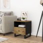 vidaXL Mesita de noche madera maciza mango y madera contrachapada vidaXL Mesita de noche madera maciza mango y madera contrachapada