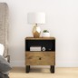 vidaXL Mesita de noche madera maciza mango y madera contrachapada vidaXL Mesita de noche madera maciza mango y madera contrachapada