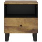 vidaXL Mesita de noche madera maciza mango y madera contrachapada vidaXL Mesita de noche madera maciza mango y madera contrachapada
