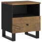 vidaXL Mesita de noche madera maciza mango y madera contrachapada vidaXL Mesita de noche madera maciza mango y madera contrachapada