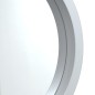 vidaXL Espejo de pared con correa plateado Ø55 cm vidaXL Espejo de pared con correa plateado Ø55 cm