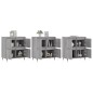 vidaXL Aparadores 3 uds madera contrachapada gris Sonoma vidaXL Aparadores 3 uds madera contrachapada gris Sonoma