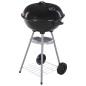 ProGarden Barbacoa sobre ruedas negra 46 cm ProGarden Barbacoa sobre ruedas negra 46 cm