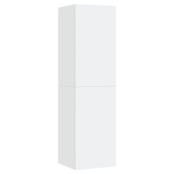 vidaXL Mueble para TV de madera contrachapada blanco 30,5x30x110 cm