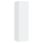 vidaXL Mueble para TV de madera contrachapada blanco 30,5x30x110 cm vidaXL Mueble para TV de madera contrachapada blanco 30,5x30x110 cm