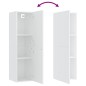 vidaXL Mueble para TV de madera contrachapada blanco 30,5x30x110 cm vidaXL Mueble para TV de madera contrachapada blanco 30,5x30x110 cm
