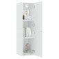 vidaXL Mueble para TV de madera contrachapada blanco 30,5x30x110 cm vidaXL Mueble para TV de madera contrachapada blanco 30,5x30x110 cm