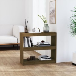 vidaXL Estantería/divisor espacio madera pino marrón miel 80x30x71,5cm