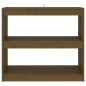 vidaXL Estantería/divisor espacio madera pino marrón miel 80x30x71,5cm