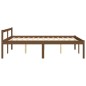 vidaXL Cama para personas mayores madera maciza pino marrón 140x190 cm vidaXL Cama para personas mayores madera maciza pino marrón 140x190 cm