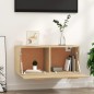 vidaXL Armario de pared madera contrachapada roble Sonoma 80x35x36,5cm vidaXL Armario de pared madera contrachapada roble Sonoma 80x35x36,5cm