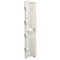 vidaXL Biombo de 4 paneles madera blanco envejecido 140x165 cm
