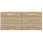 vidaXL Armario de pared madera contrachapada roble Sonoma 80x35x36,5cm vidaXL Armario de pared madera contrachapada roble Sonoma 80x35x36,5cm