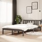 vidaXL Estructura de cama madera maciza gris 120x200 cm vidaXL Estructura de cama madera maciza gris 120x200 cm