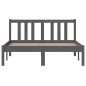 vidaXL Estructura de cama madera maciza gris 120x200 cm vidaXL Estructura de cama madera maciza gris 120x200 cm