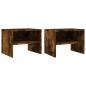 vidaXL Mesita de noche madera contrachapada roble ahumado 40x30x30 cm vidaXL Mesita de noche madera contrachapada roble ahumado 40x30x30 cm