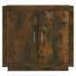 vidaXL Aparador madera contrachapada color roble ahumado 80x40x75 cm