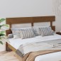 vidaXL Cabecero de cama madera maciza de pino marrón miel 204x3x81 cm vidaXL Cabecero de cama madera maciza de pino marrón miel 204x3x81 cm
