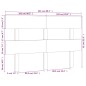 vidaXL Cabecero de cama madera maciza de pino marrón miel 204x3x81 cm vidaXL Cabecero de cama madera maciza de pino marrón miel 204x3x81 cm