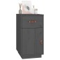 vidaXL Armario de escritorio madera maciza de pino gris 40x50x75 cm vidaXL Armario de escritorio madera maciza de pino gris 40x50x75 cm