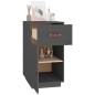 vidaXL Armario de escritorio madera maciza de pino gris 40x50x75 cm vidaXL Armario de escritorio madera maciza de pino gris 40x50x75 cm