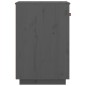 vidaXL Armario de escritorio madera maciza de pino gris 40x50x75 cm vidaXL Armario de escritorio madera maciza de pino gris 40x50x75 cm