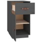 vidaXL Armario de escritorio madera maciza de pino gris 40x50x75 cm vidaXL Armario de escritorio madera maciza de pino gris 40x50x75 cm