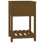 vidaXL Jardinera de madera maciza de pino marrón 54x54x81 cm vidaXL Jardinera de madera maciza de pino marrón 54x54x81 cm