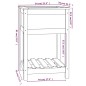 vidaXL Jardinera de madera maciza de pino marrón 54x54x81 cm vidaXL Jardinera de madera maciza de pino marrón 54x54x81 cm