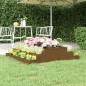 vidaXL Jardinera madera maciza de pino marrón miel 110x110x27 cm vidaXL Jardinera madera maciza de pino marrón miel 110x110x27 cm
