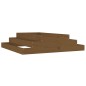 vidaXL Jardinera madera maciza de pino marrón miel 110x110x27 cm vidaXL Jardinera madera maciza de pino marrón miel 110x110x27 cm