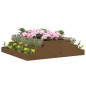 vidaXL Jardinera madera maciza de pino marrón miel 110x110x27 cm vidaXL Jardinera madera maciza de pino marrón miel 110x110x27 cm