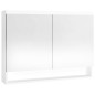 vidaXL Armario de baño con espejo MDF blanco brillante 80x15x60 cm vidaXL Armario de baño con espejo MDF blanco brillante 80x15x60 cm