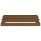 vidaXL Jardinera madera maciza de pino marrón miel 110x110x27 cm vidaXL Jardinera madera maciza de pino marrón miel 110x110x27 cm