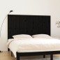 vidaXL Cabecero de cama pared madera maciza pino negro 185x3x110 cm vidaXL Cabecero de cama pared madera maciza pino negro 185x3x110 cm