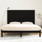 vidaXL Cabecero de cama pared madera maciza pino negro 185x3x110 cm vidaXL Cabecero de cama pared madera maciza pino negro 185x3x110 cm