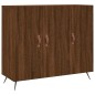 vidaXL Aparador de madera de ingeniería marrón roble 90x34x80 cm vidaXL Aparador de madera de ingeniería marrón roble 90x34x80 cm