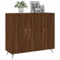 vidaXL Aparador de madera de ingeniería marrón roble 90x34x80 cm vidaXL Aparador de madera de ingeniería marrón roble 90x34x80 cm