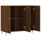 vidaXL Aparador de madera de ingeniería marrón roble 90x34x80 cm vidaXL Aparador de madera de ingeniería marrón roble 90x34x80 cm